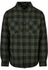 Рубашка URBAN CLASSICS Padded Check Flannel Shirt Black/Forest фото