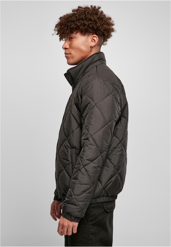 Куртка URBAN CLASSICS Diamond Quilted Short Jacket SS23 Black фото 6
