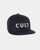 Бейсболка CULT Name 6 Panel вышивка (прямой козырек) CULT156/2 Черный/Черный фото